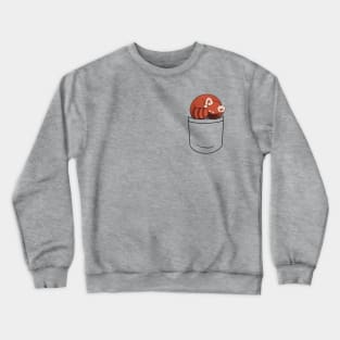 Red Panda Pocket Buddy Crewneck Sweatshirt